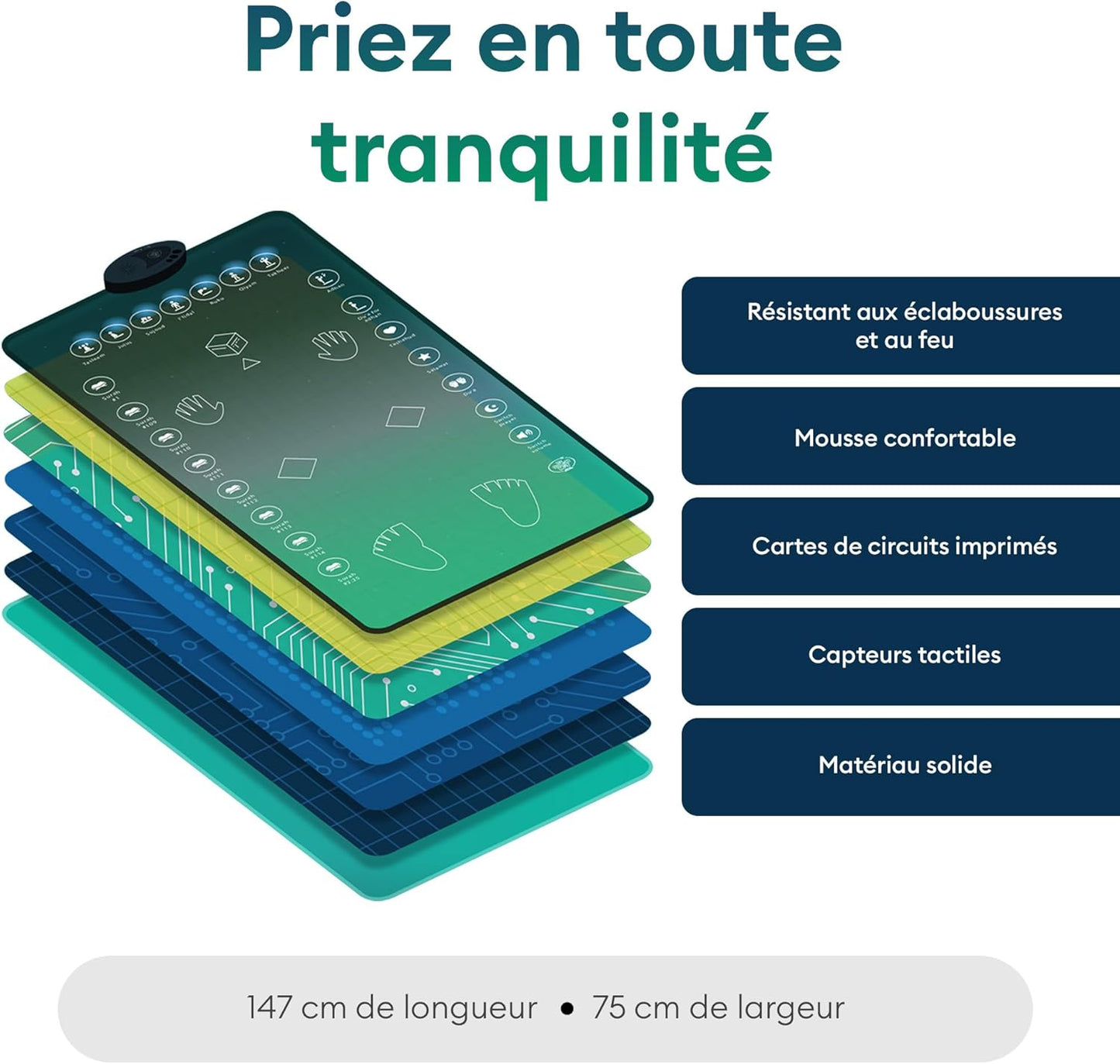 Tapis de Prière Interactif de Chez Pray Ease : Votre compagnon d'apprentissage