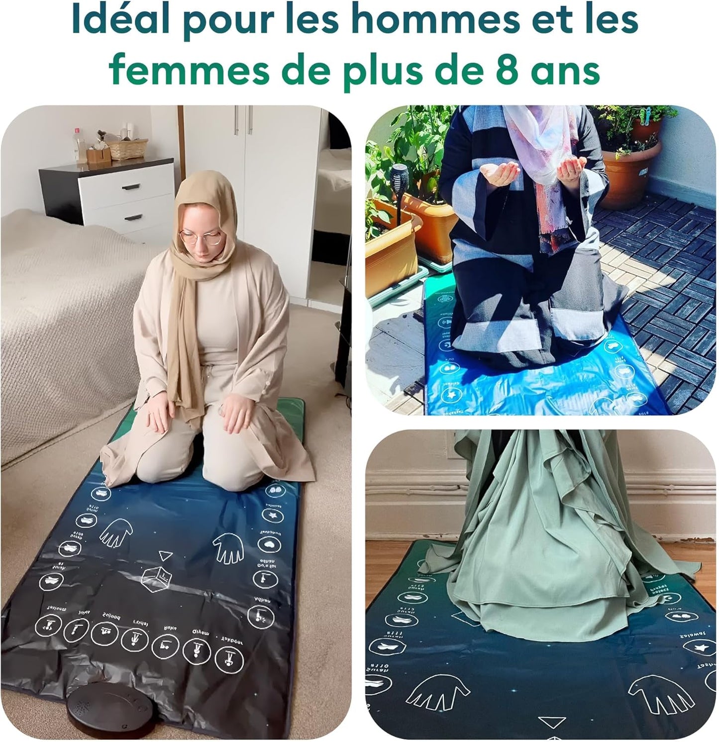 Tapis de Prière Interactif de Chez Pray Ease : Votre compagnon d'apprentissage