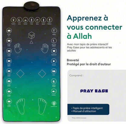 Tapis de Prière Interactif de Chez Pray Ease : Votre compagnon d'apprentissage